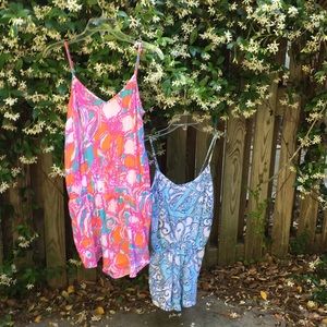 Set of two Lily Pulitzer rompers
